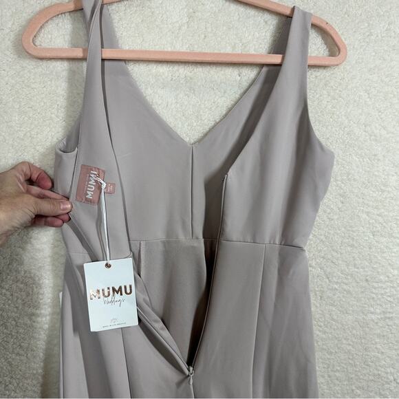 Show Me Your MuMu lIGHT Purple Sleeveless V-Neck Sheath Maxi‎ Dress XXS - Picture 9 of 14